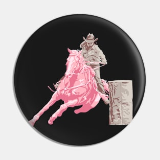 Barrel Rider 1: Sand & Blush Pink Pin