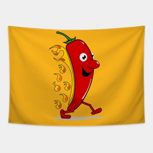 Burning chili Tapestry