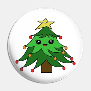 Cute Christmas Tree Lady Pin