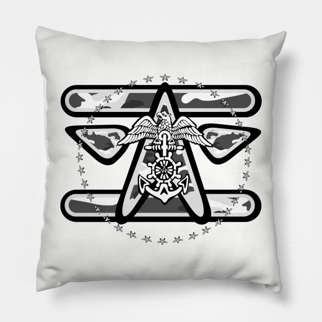 Navy - Eagle Star Pillow by GR8DZINE