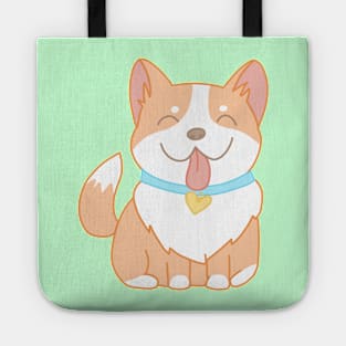 Cute Happy Corgi Tote