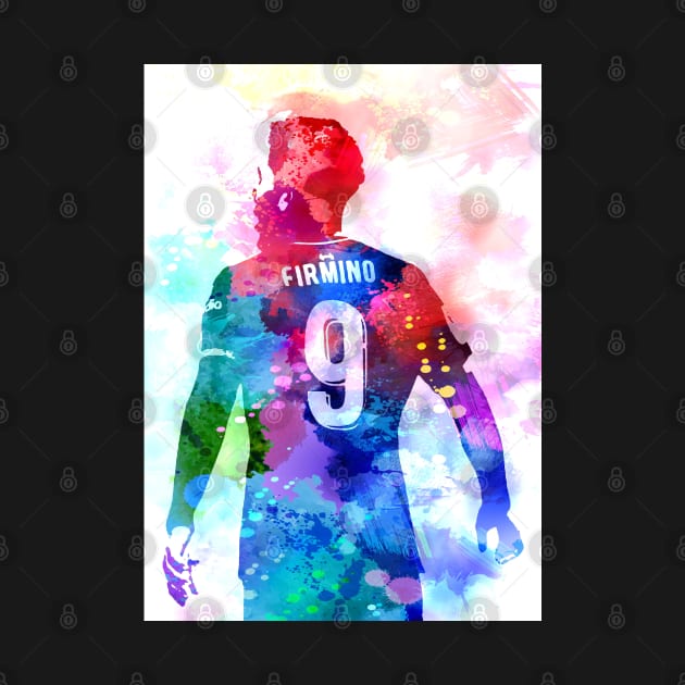 Roberto Firmino Watercolor by Masdian Watercolor