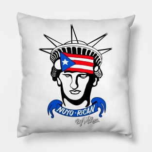 Nuyorican Statue (White) Pillow