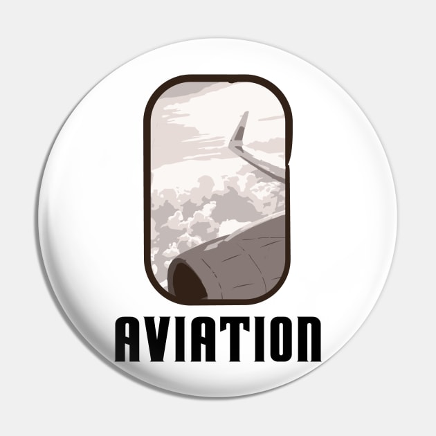 Window Seat Aviation Nerd Pin by notami