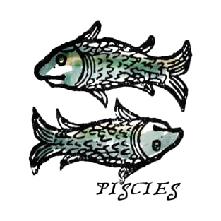 Pisces - Medieval Astrology: T-Shirt