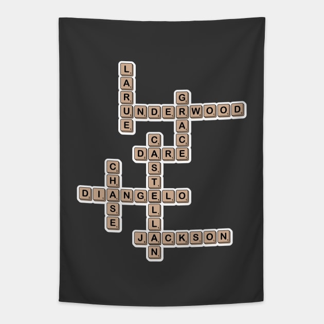 Rick Riordan Scrabble Tapestry by photokapi