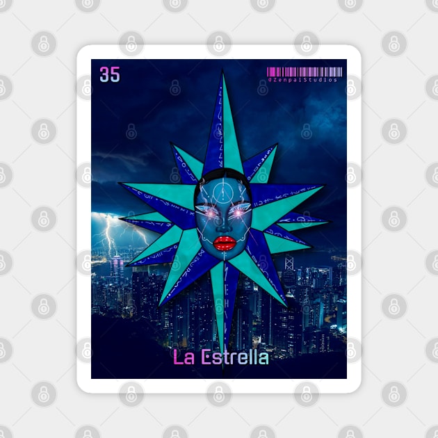 La Estrella Lotería Magnet by Zenpaistudios