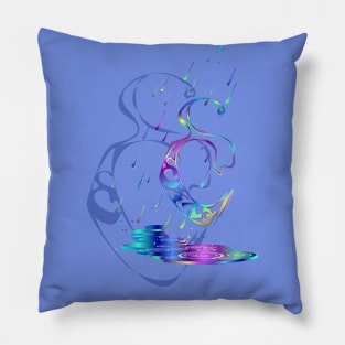 Enochian Rain (Blue) Pillow