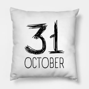 October 31 T-Shirt For Women and Men, Fall Shirt, October Merch, Soft Unisex Tee Shirt Pillow