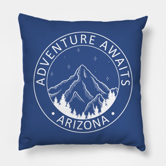 Arizona State - Travel Adventure Awaits Pillow by ShopBuzz