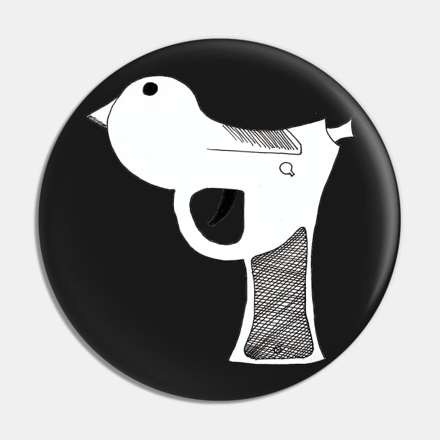 twitter Gun Pin by Raphoto1