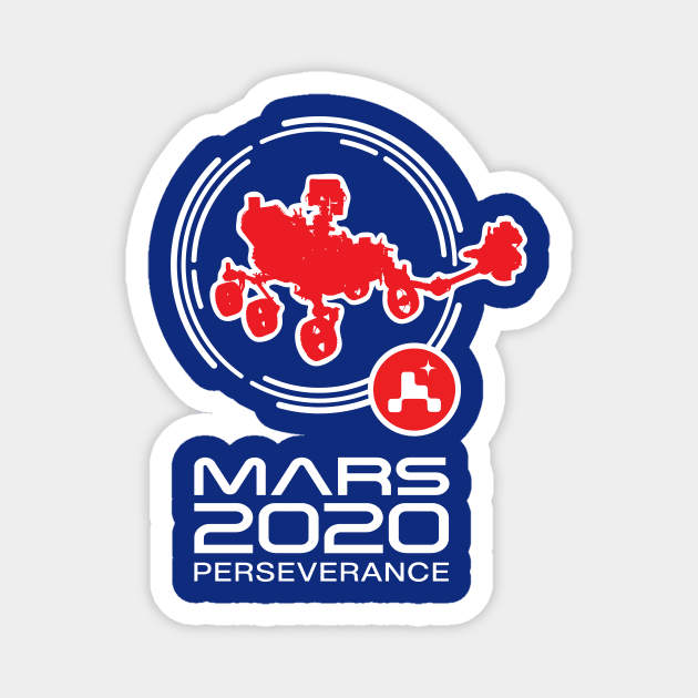 Mars 2020 Perseverance Magnet by Bear Tees