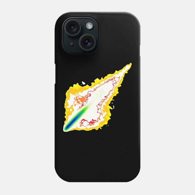 Impact Event | Flaming Inferno Asteroid Yellow Orange Red Phone Case by aRtVerse