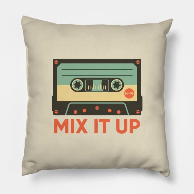 Retro Cassette Tape Pillow by happysquatch