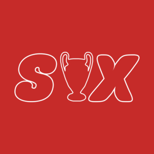 liverpool six times t shirt