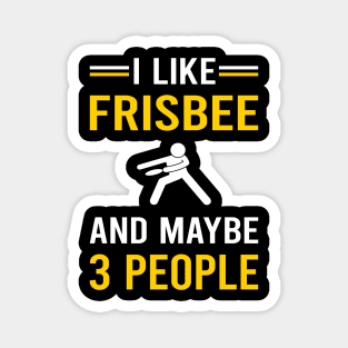 3 People Frisbee Magnet