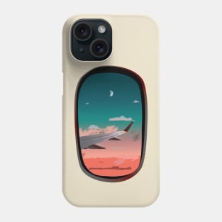 Plane window crescent | View | Moon Phone Case