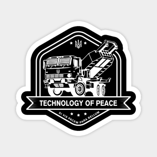 HIMARS - Technology of Peace - White Magnet