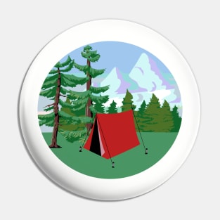 Camping Pin