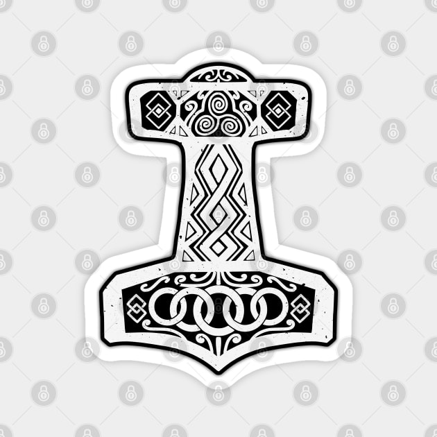 Mjolnir, Thor's Hammer Magnet by NateArtDesign