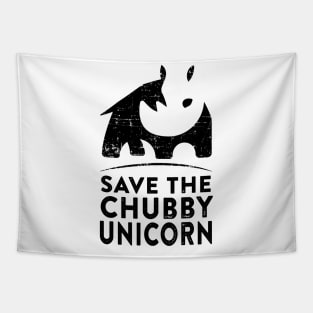 Save the Chubby Unicorn Tapestry