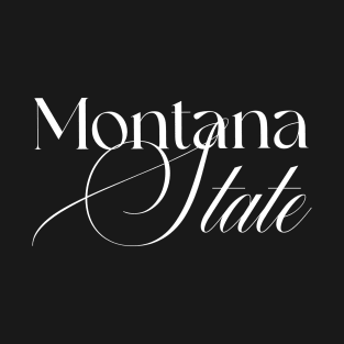 Montana State word design T-Shirt