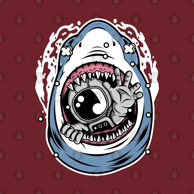 astronaut shark by Mako Design 