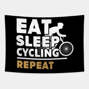 Eat sleep cycling repeat Tapestry