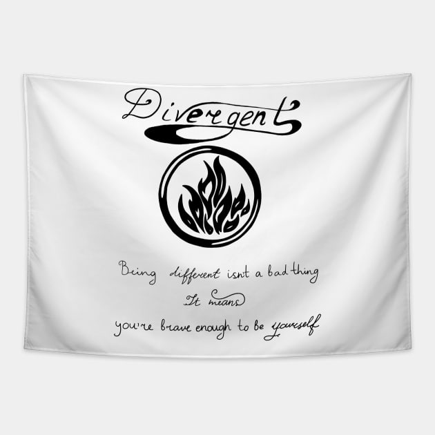 Divergent art Tapestry by Uwaki