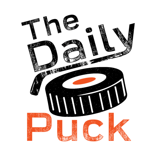 Orange Text / Orange Puck by thedailypuck