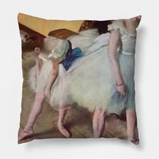 The Dance Examination by Edgar Degas Pillow