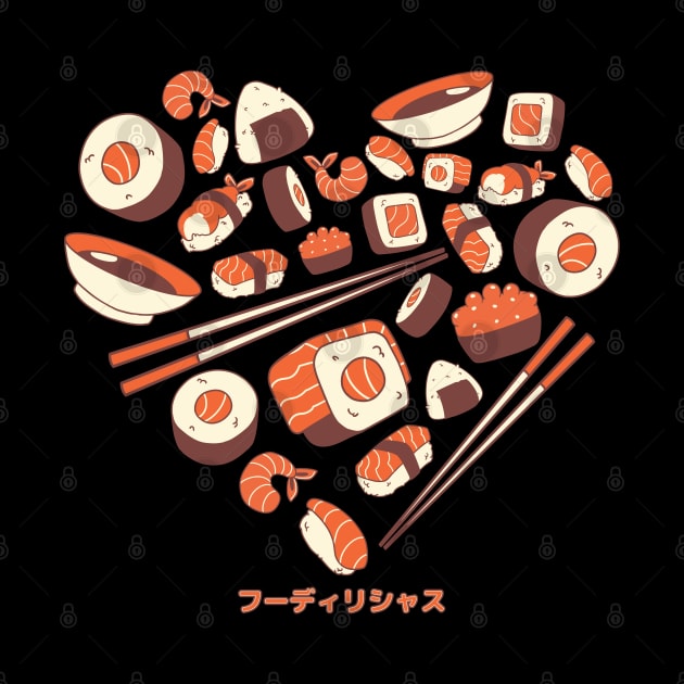 Foodilicious - Sushi Love by zeroaxis