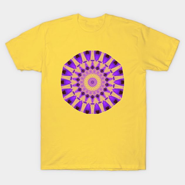 Stunning purple and yellow mandala - Purple And Yellow Mandala - T ...