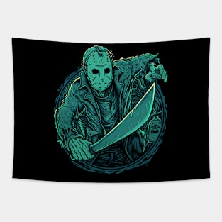 Crystal Lake Slasher Tapestry