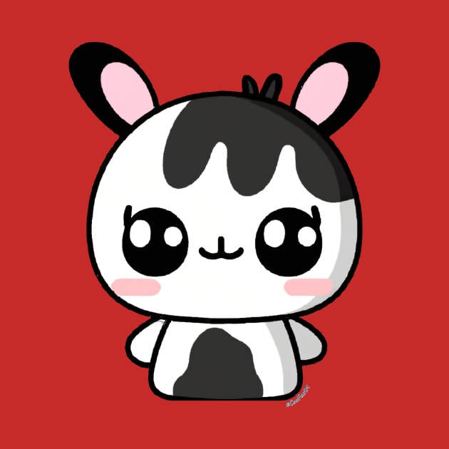 Cow Bunny Cutie by CowFox Art