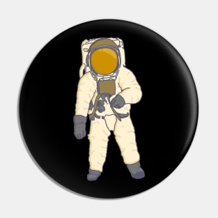 Astronaut Illustration Pin