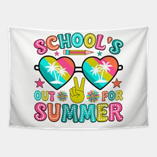 Schools Out For Summer Shirt, Happy Last Day Of School Shirt, Summer Holiday Shirt, End Of the School Year Shirt, Classmates Matching Tapestry