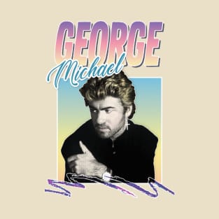 George Michael 80s Styled Aesthetic Design T-Shirt