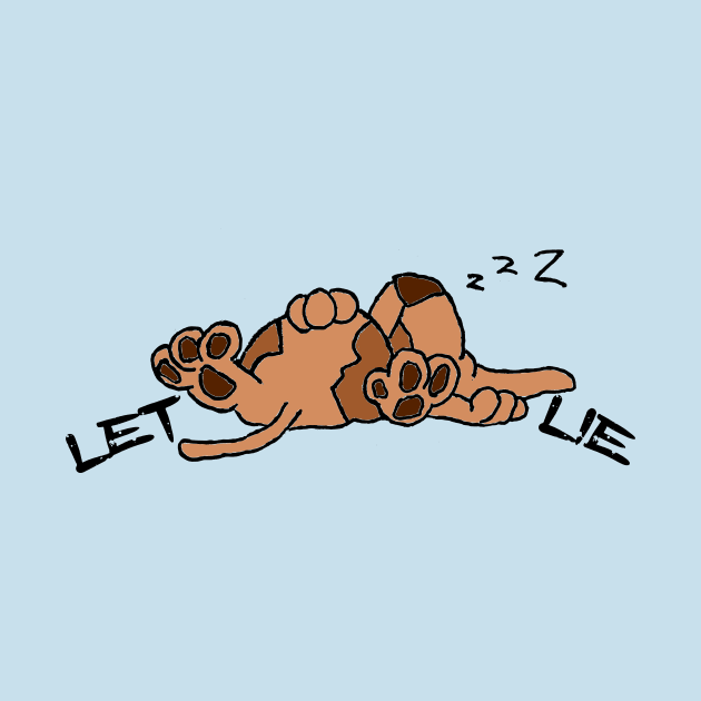 Let Sleeping Dogs Lie Cartoon by MoPaws