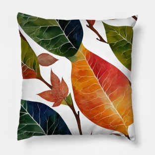 Chromatic Botanic Abstraction #68 Pillow