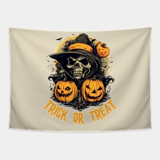 Halloween trick or treat what a Witch Tapestry