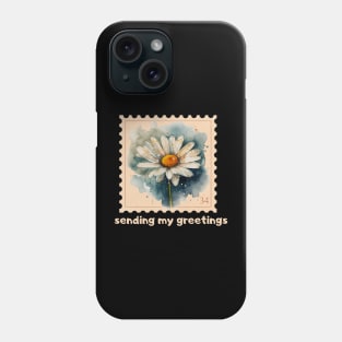 Daisies Flora Positive Retro Vintage Minimalist Flower Phone Case