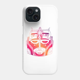 Sunset Sky African Mask No 8 Phone Case