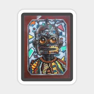 Bot Flex Pt 2 | aka bender. Cute Cyborg Collection | Cute and Weird Surreal Visions | Bender Graffiti Machine Magnet