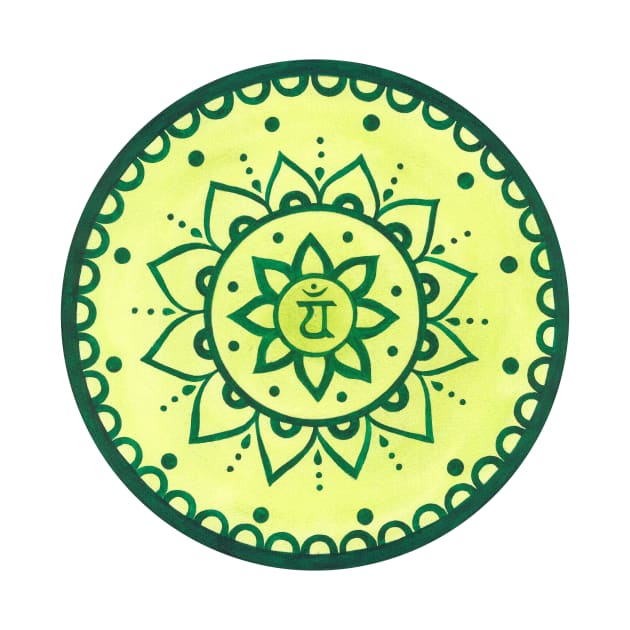 Mandala heart chakra by Kunst und Kreatives