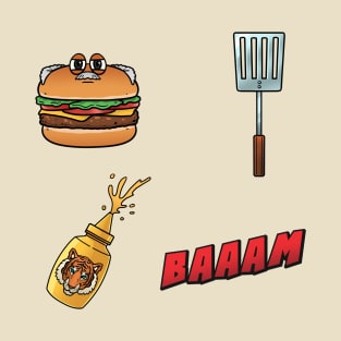 Funny Grilling | Mustard Tiger T-Shirt