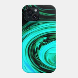 Turquoise Swirls Phone Case