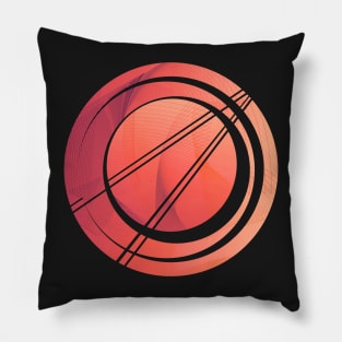 Geometric Minimal galaxy planet coral Pillow