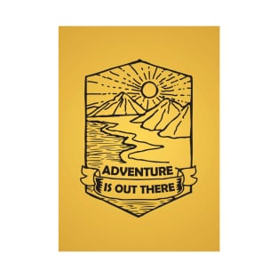 Adventure Is Out There - Poster T-Shirt