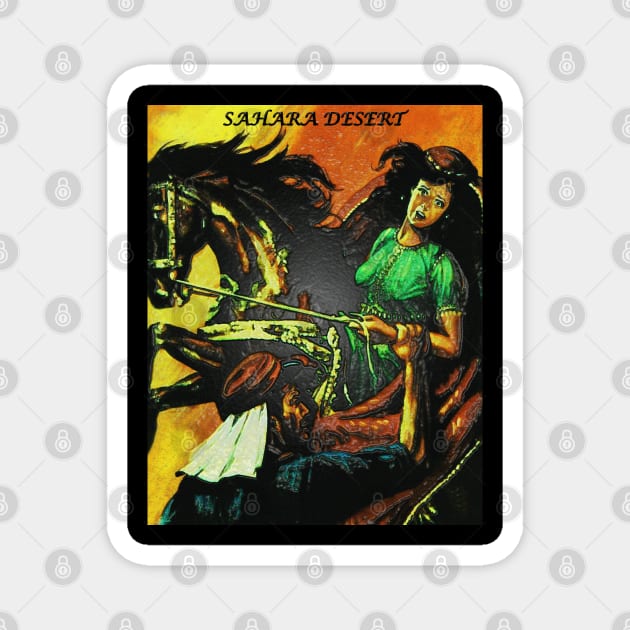 Sahara Desert - Witch of the Sahara (Unique Art) Magnet by The Black Panther